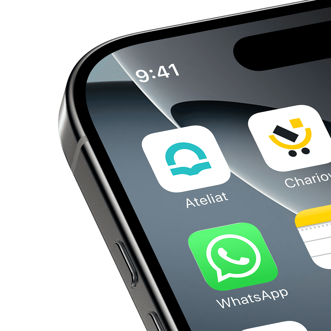 The Ateliat icon on an iPhone home screen